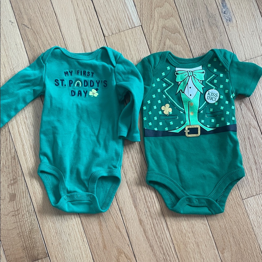 St. Patrick's Day Green Baby One-Piece Bodysuit - Pack of 2